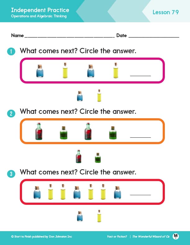 fact_or_fiction_practice_math_lesson_m_2 - Building Wings Page from Readtopia Fact or fiction math lesson.