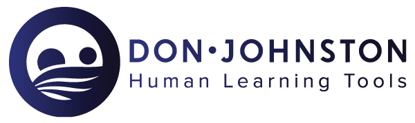 Don-Johnston-logo-horiz-web-600w - Building Wings Blue Don Johnston Logo with with tag line in blue text face on the right. Text reads: "Don Johnston Human Learning Tools"