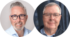 Martin-Don-Headshots-300x157 - Building Wings Side-by-side circular headshots of Martin McKay and Don Johnston.