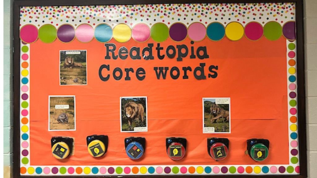 Readtopia Core Words Bulletin Board - Building Wings Readtopia Core Words bulletin board