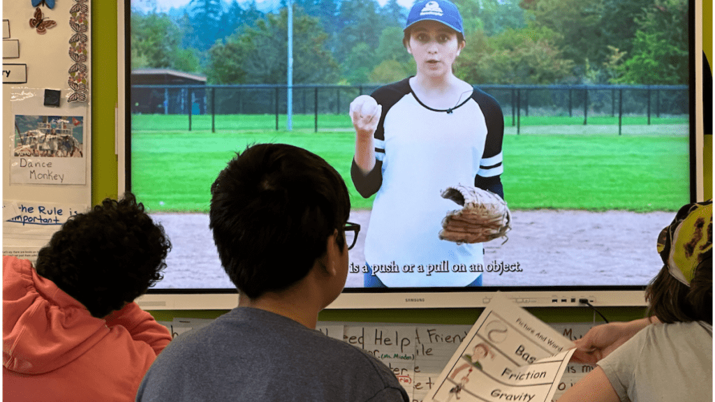 Baseball video from Casey at the Bat to build background knowledge - Building Wings Learners watching a video about baseball - a multimodal learning approach to build background knowledge.
