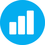 Bar chart icon representing student progress tracking, assessment, and measurable learning growth